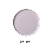 Yanco DM - 107 Denmark 7" X 3/4" PLATE WITH UPRIGHT RIM, China, Matte Glaze, Light Purple, Pack of 36