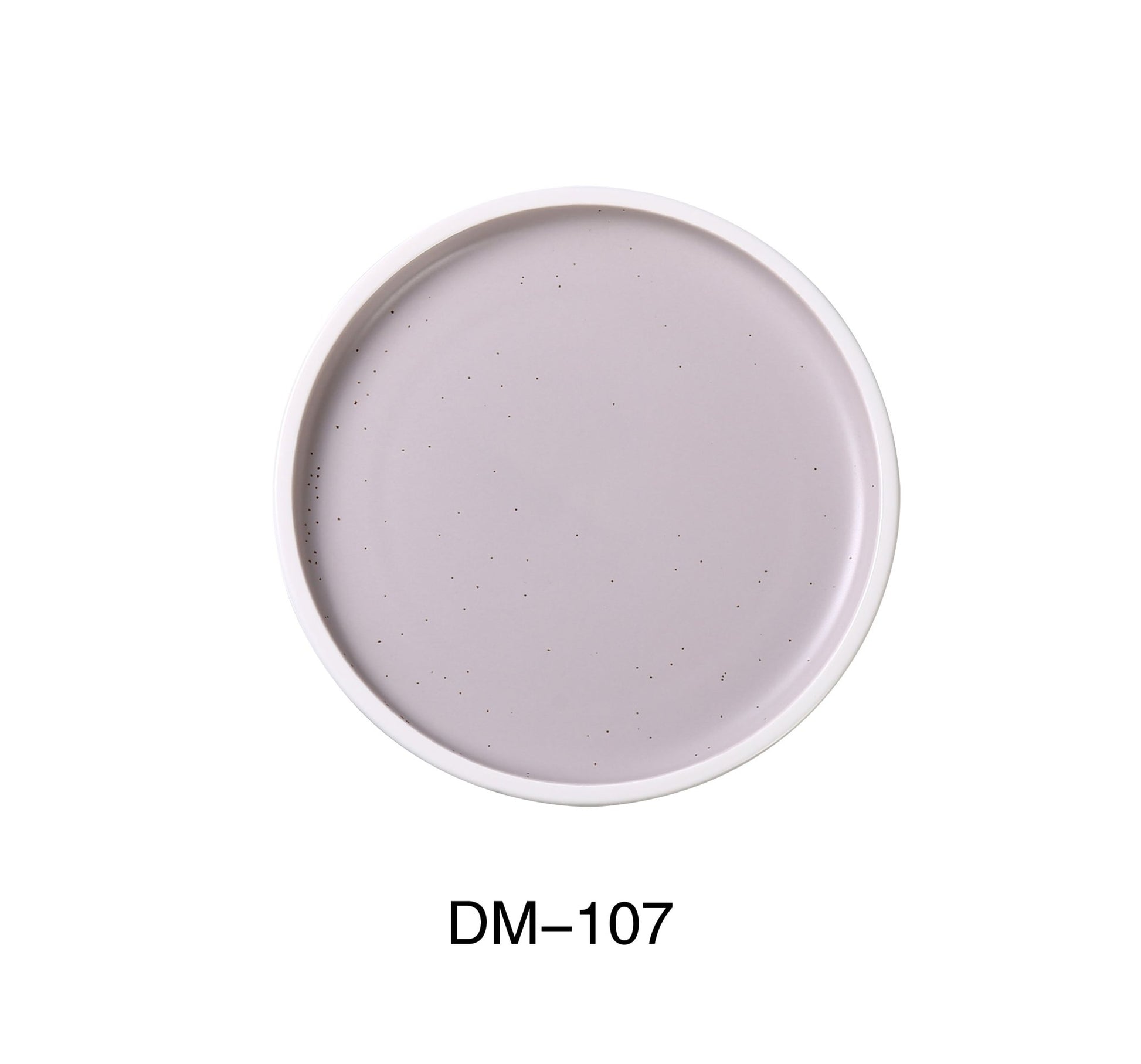 Yanco DM - 107 Denmark 7" X 3/4" PLATE WITH UPRIGHT RIM, China, Matte Glaze, Light Purple, Pack of 36