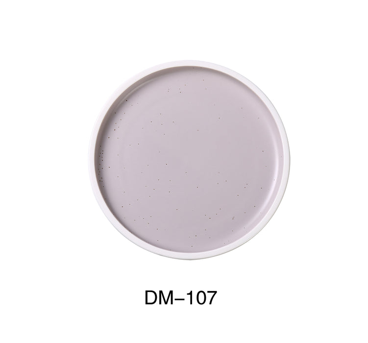 Yanco DM-107 Denmark 7" X 3/4" PLATE WITH UPRIGHT RIM, China, Matte Glaze, Light Purple, Pack of 36