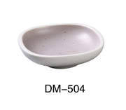 Yanco DM - 504 Denmark 4" Diameter x 1" Height SAUCE DISH, 2 Oz, China, Matte Glaze, Light Purple, Pack of 36