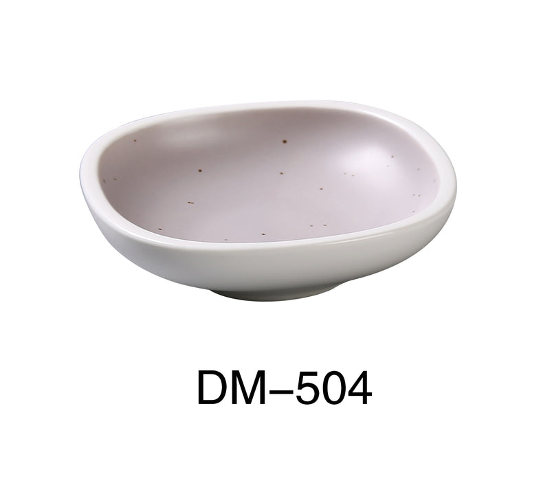 Yanco DM-504 Denmark 4" Diameter x 1" Height SAUCE DISH, 2 Oz, China, Matte Glaze, Light Purple, Pack of 36
