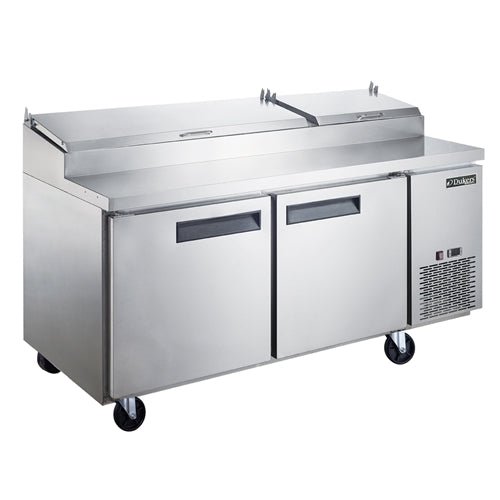 DUKERS DPP70 Commercial 2 - Door Pizza Prep Table Refrigerator