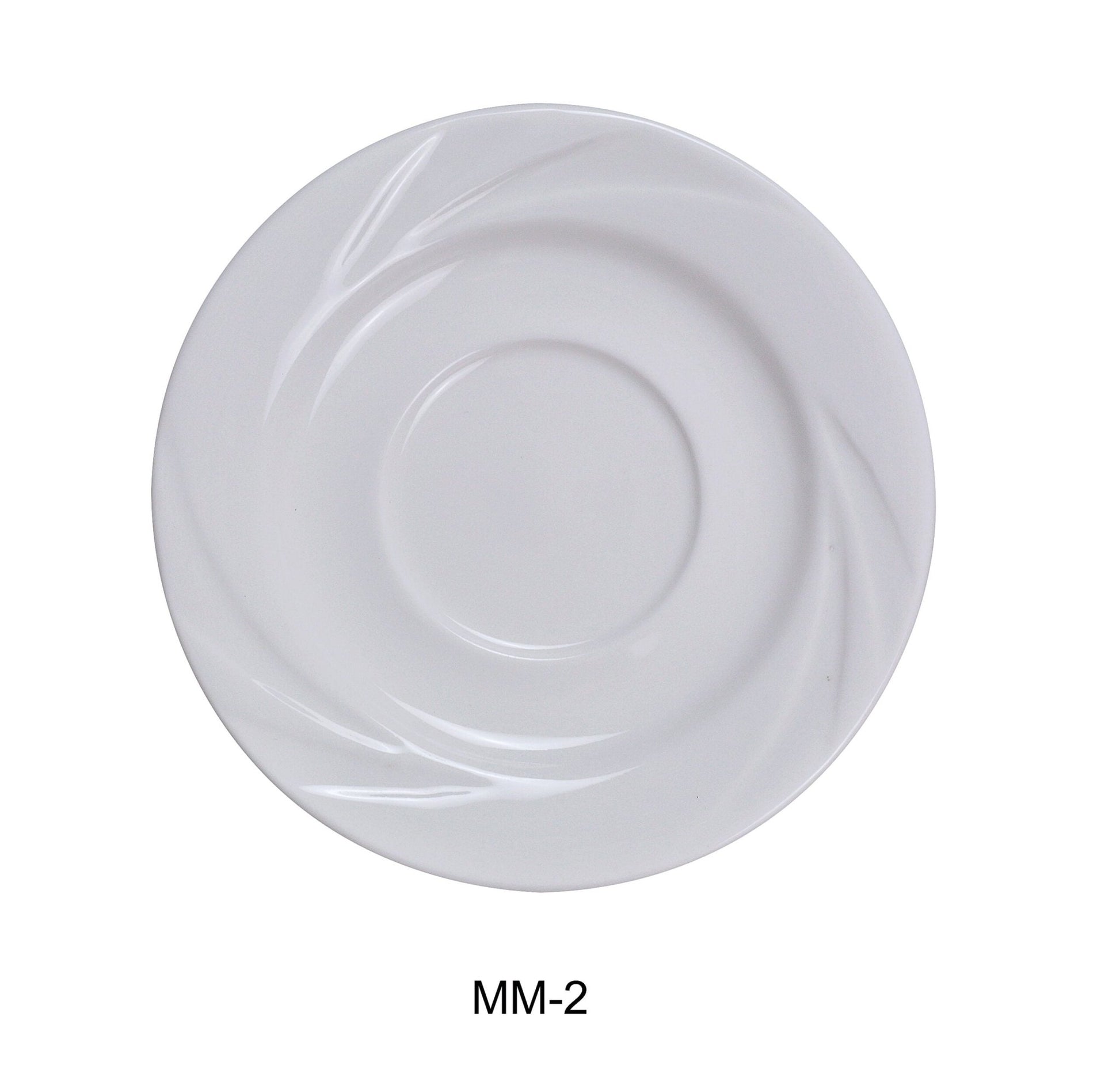 Yanco MM - 2 Miami Saucer, 5.5"‚ Diameter, China, Bone White, Pack of 36