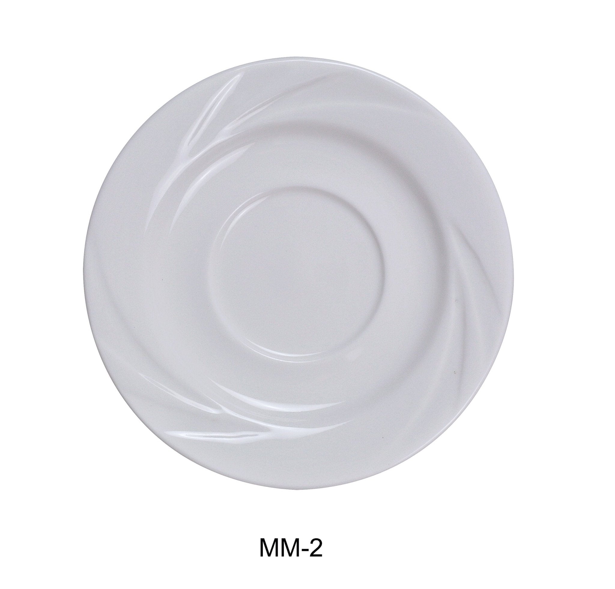 Yanco MM - 2 Miami Saucer, 5.5"‚ Diameter, China, Bone White, Pack of 36