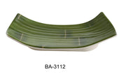 Yanco BA - 3112 Bamboo Style Collection, 11.5"‚ X 4.75"‚ DEEP PLATE, 2"‚ Height, Melamine, Pack of 24