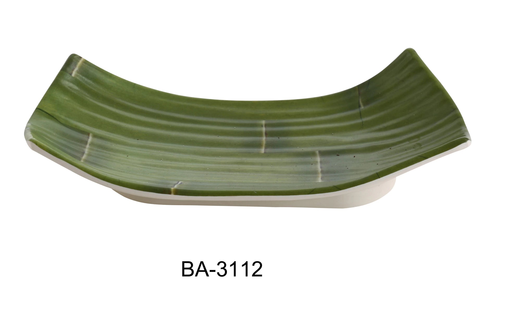 Yanco BA - 3112 Bamboo Style Collection, 11.5"‚ X 4.75"‚ DEEP PLATE, 2"‚ Height, Melamine, Pack of 24