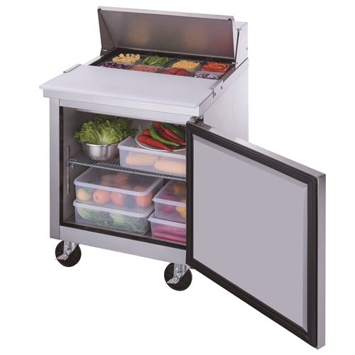 Dukers DSP29 - 8 - S1 1 - Door Commercial Food Prep Table Refrigerator in Stainless Steel