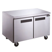Dukers DUC48F 2 - Door Undercounter Freezer in Stainless Steel