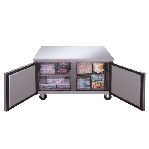 Dukers DUC48F 2 - Door Undercounter Freezer in Stainless Steel