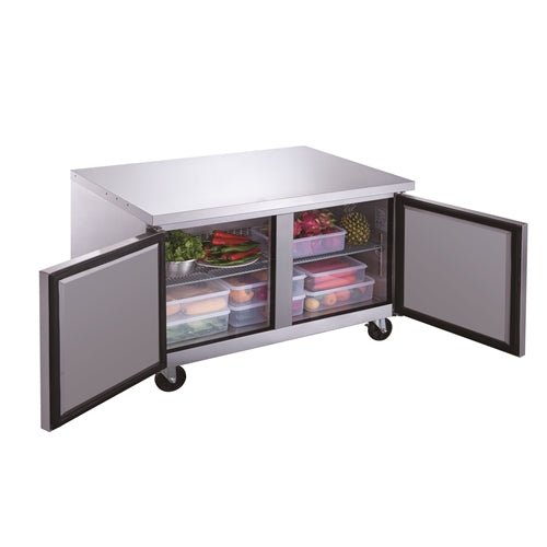 Dukers DUC48R 2 - Door Undercounter Refrigerator in Stainless Steel