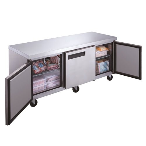 Dukers DUC72F 3 - Door Undercounter Commercial Freezer in Stainless Steel