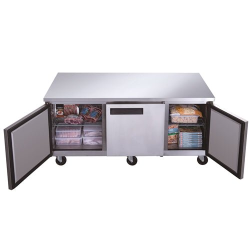 Dukers DUC72F 3 - Door Undercounter Commercial Freezer in Stainless Steel