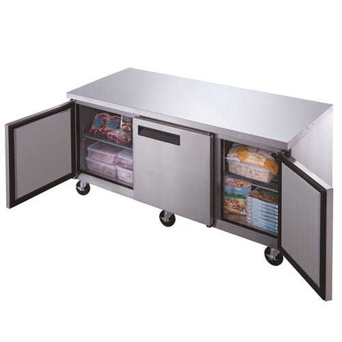 Dukers DUC72F 3 - Door Undercounter Commercial Freezer in Stainless Steel