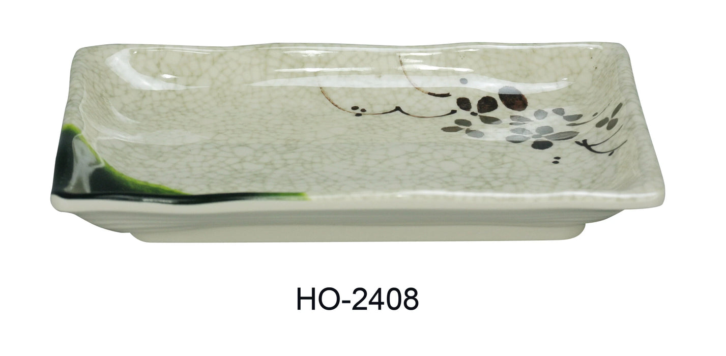 Yanco HO-2408 Honda Rectangular Plate, 8″ Length, 5.5″ Width, Melamine, Pack of 48