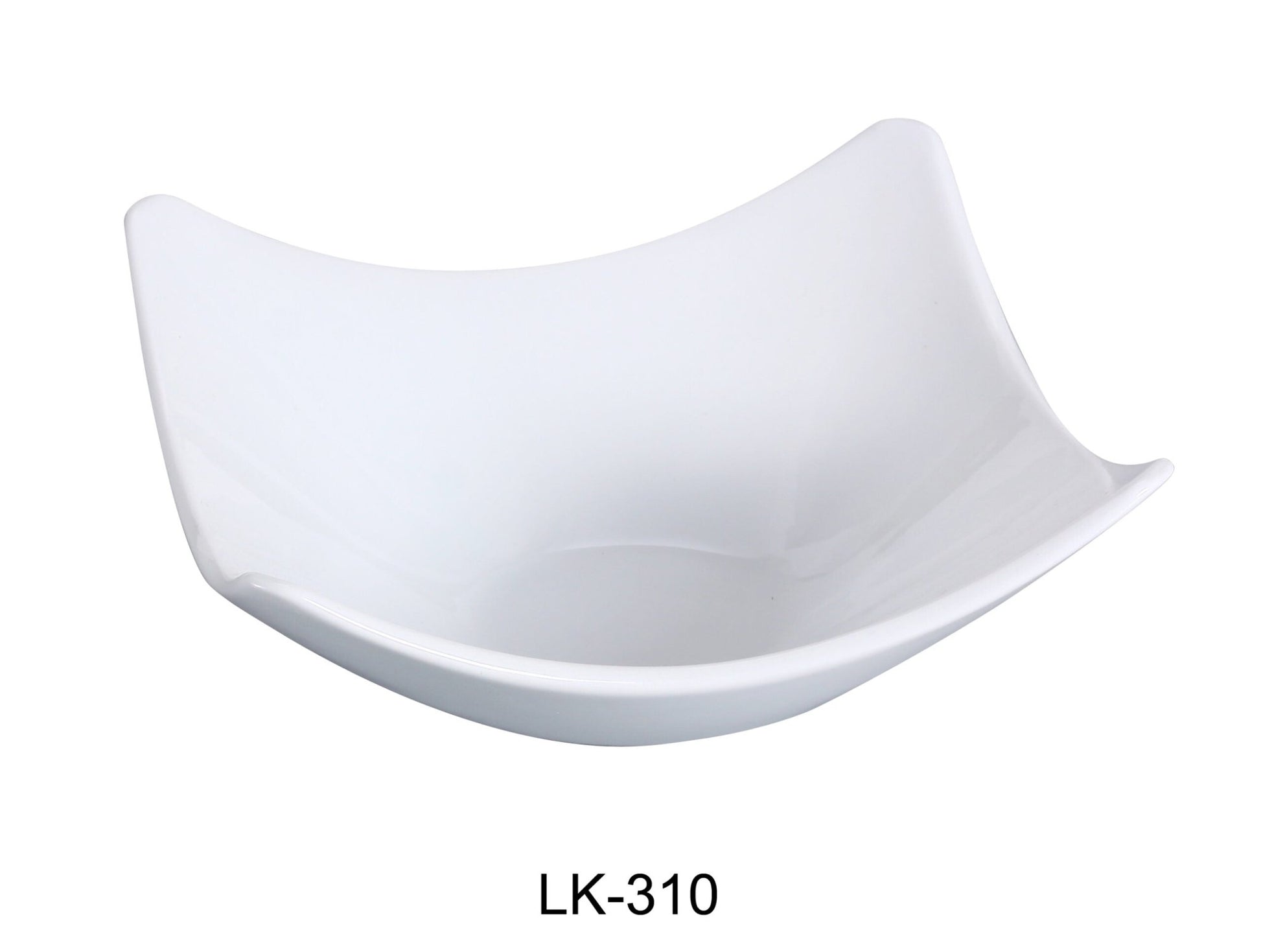 Yanco LK - 310 Lion King 10"‚ Square Bowl, 48 - Ounce, China, Bone White, Pack of 12