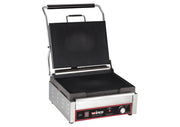 Winco EPG - 1C Single Electric Panini Grill with 14 - in Ribbed Plate, Stainless Steel