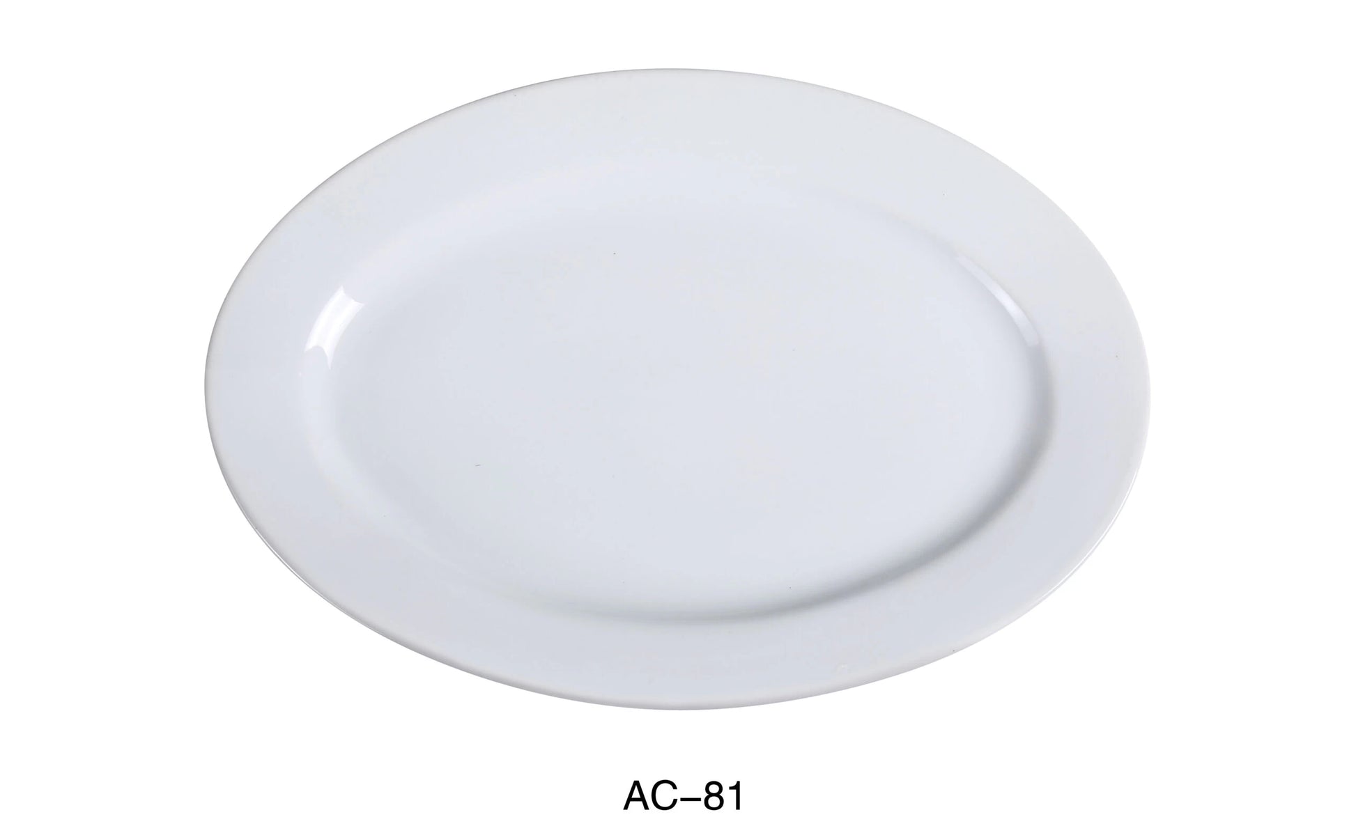 Yanco AC - 81 ABCO 18"‚ Oval Platter, China, Super White, Pack of 6