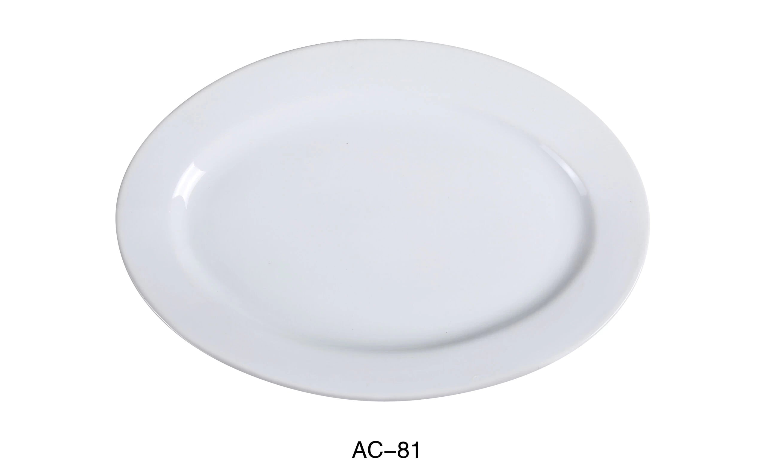 Yanco AC - 81 ABCO 18"‚ Oval Platter, China, Super White, Pack of 6