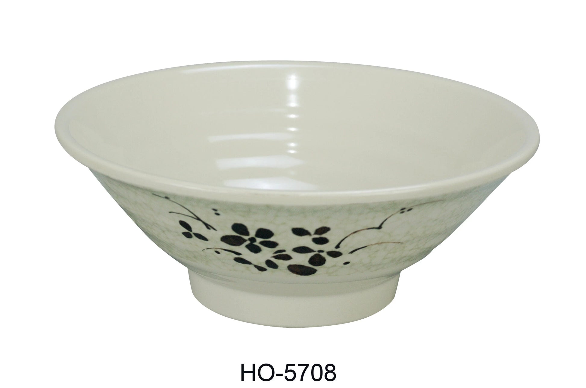 Yanco HO - 5708 Honda Bowl, 42 oz Capacity, 3.25"‚ Height, 8.5"‚ Diameter, Melamine, Pack of 24