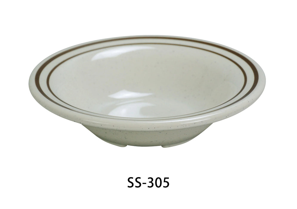 Yanco SS-305 Sesame Fruit Bowl, 3.5 oz Capacity, 5.125″ Diameter, Melamine, Pack of 48