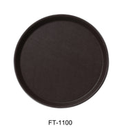 Yanco FT - 1100 Serving Trays 11"‚ ROUND TRAY FIBER GLASS BROWN, Pack of 24