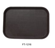 Yanco FT - 1216 Serving Trays 16"‚ X 12"‚ SERVING TRAY FIBER GLASS BROWN, Pack of 24