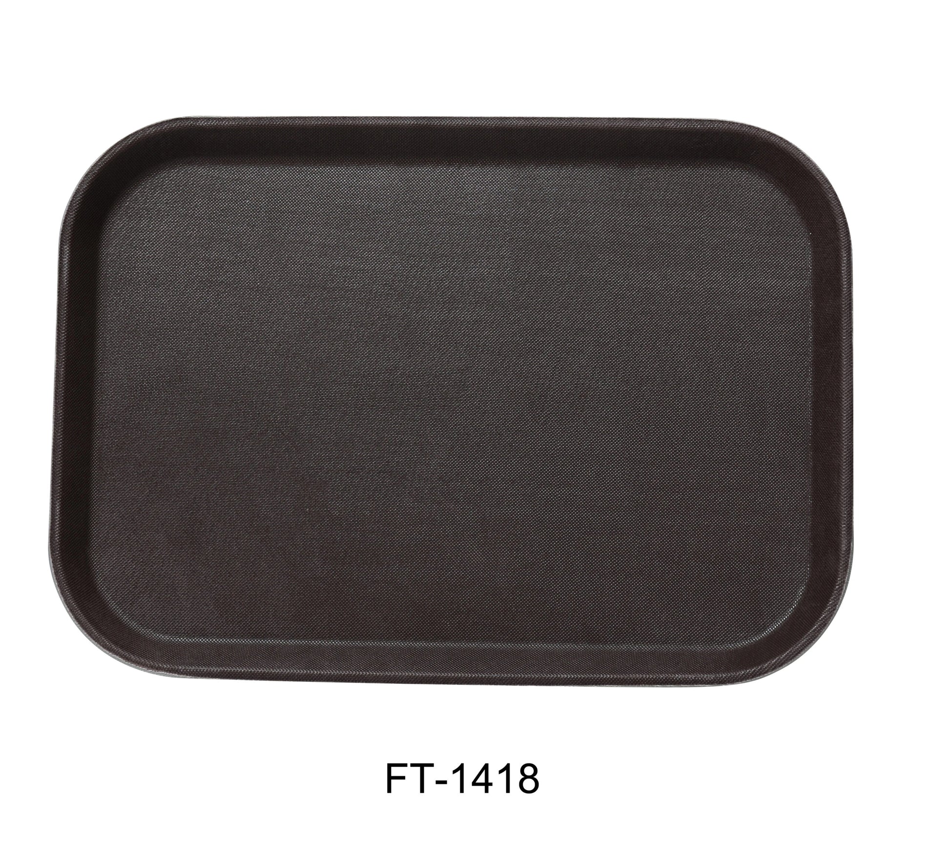 Yanco FT - 1418 Serving Trays 18"‚ X 14"‚ SERVING TRAY FIBER GLASS BROWN, Pack of 12