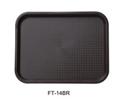 Yanco FT - 14BR Serving Trays 14"‚ X 10"‚ FAST FOOD TRAY BROWN, Pack of 24