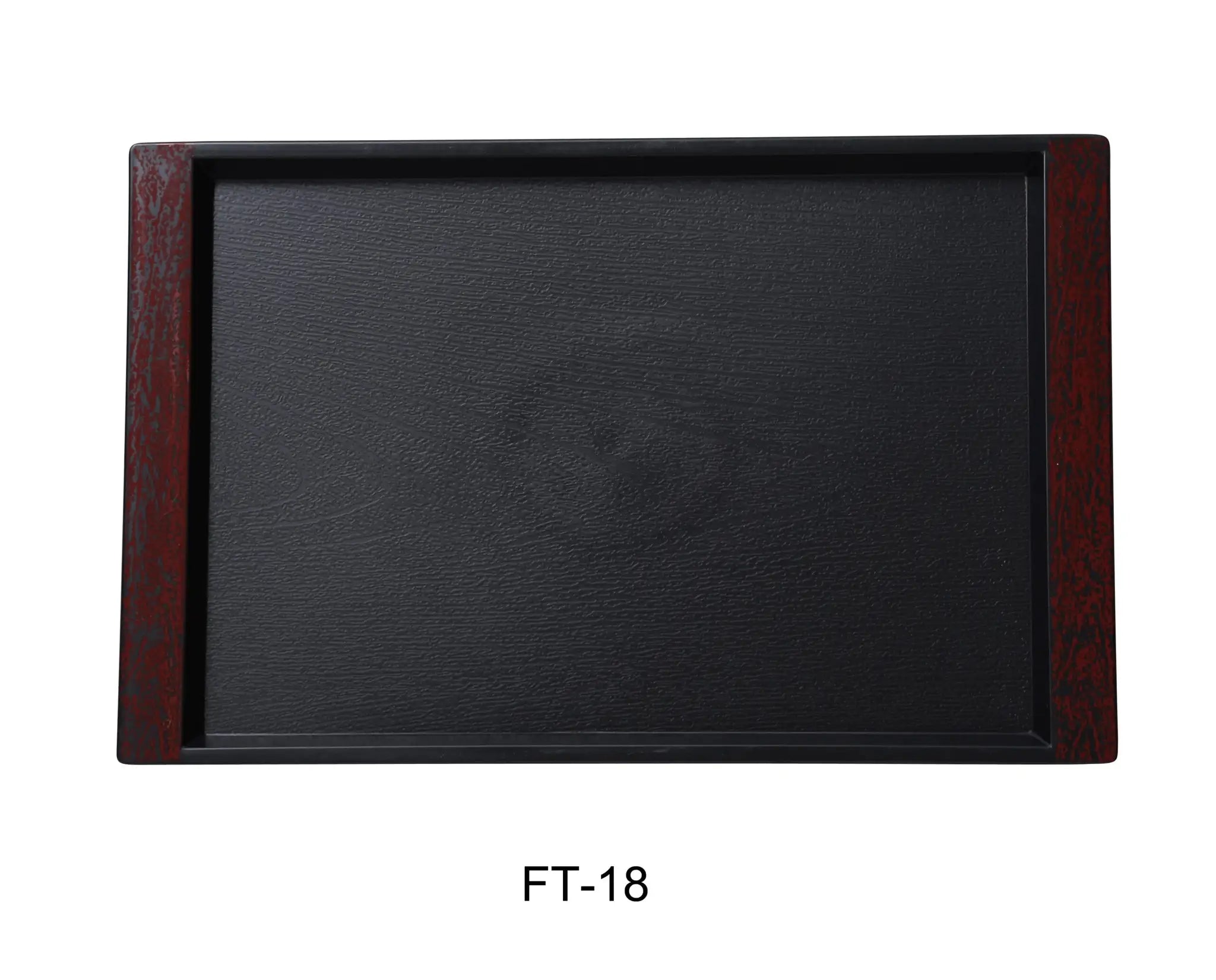 Yanco FT - 18 Serving Trays 17"‚ X 12"‚ SERVING TRAY WITH COLOR HANDLE, Pack of 12