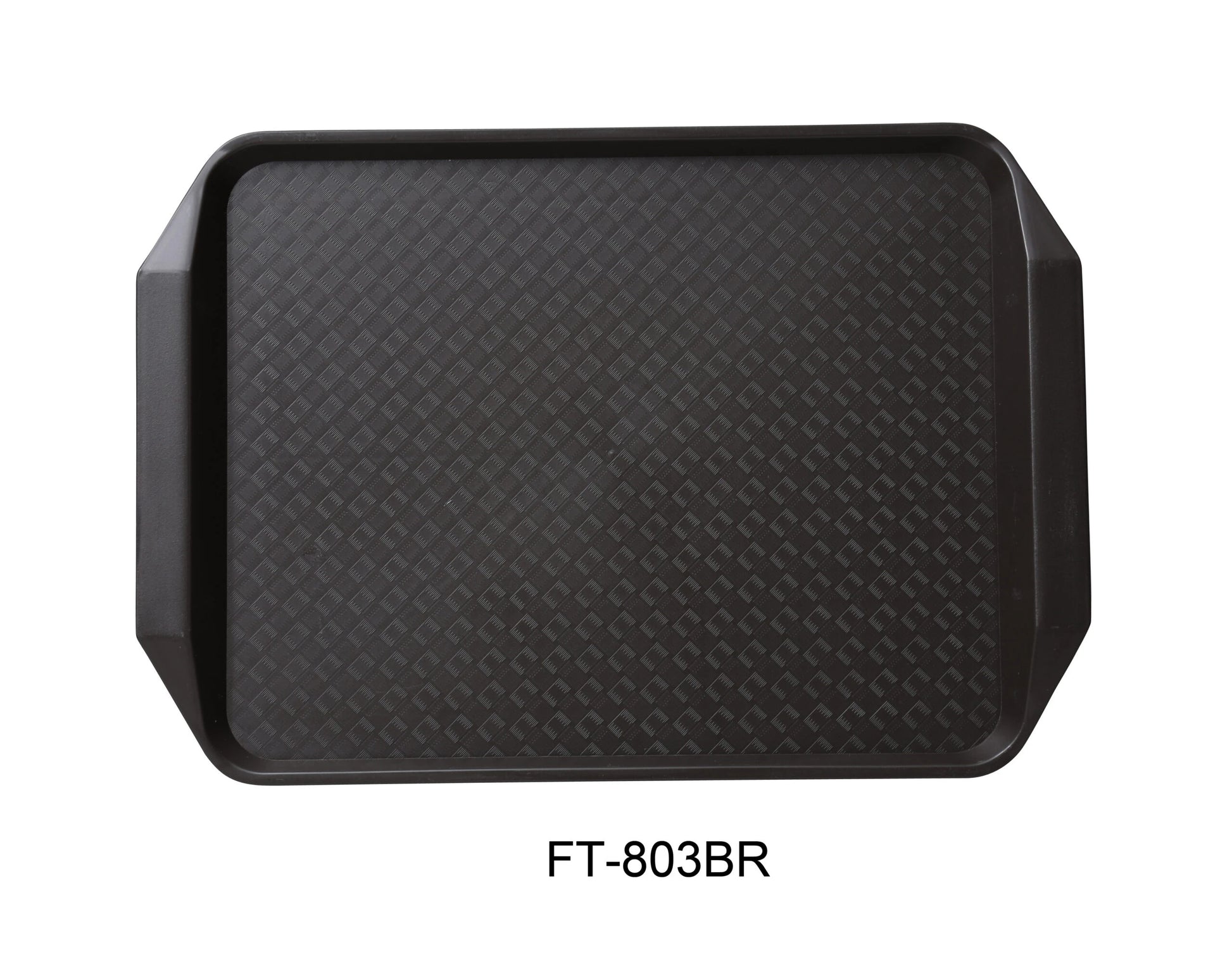 Yanco FT - 803BR Serving Trays 17"‚ X 12"‚ FAST FOOD TRAY WITH HANDLE BROWN, Pack of 24