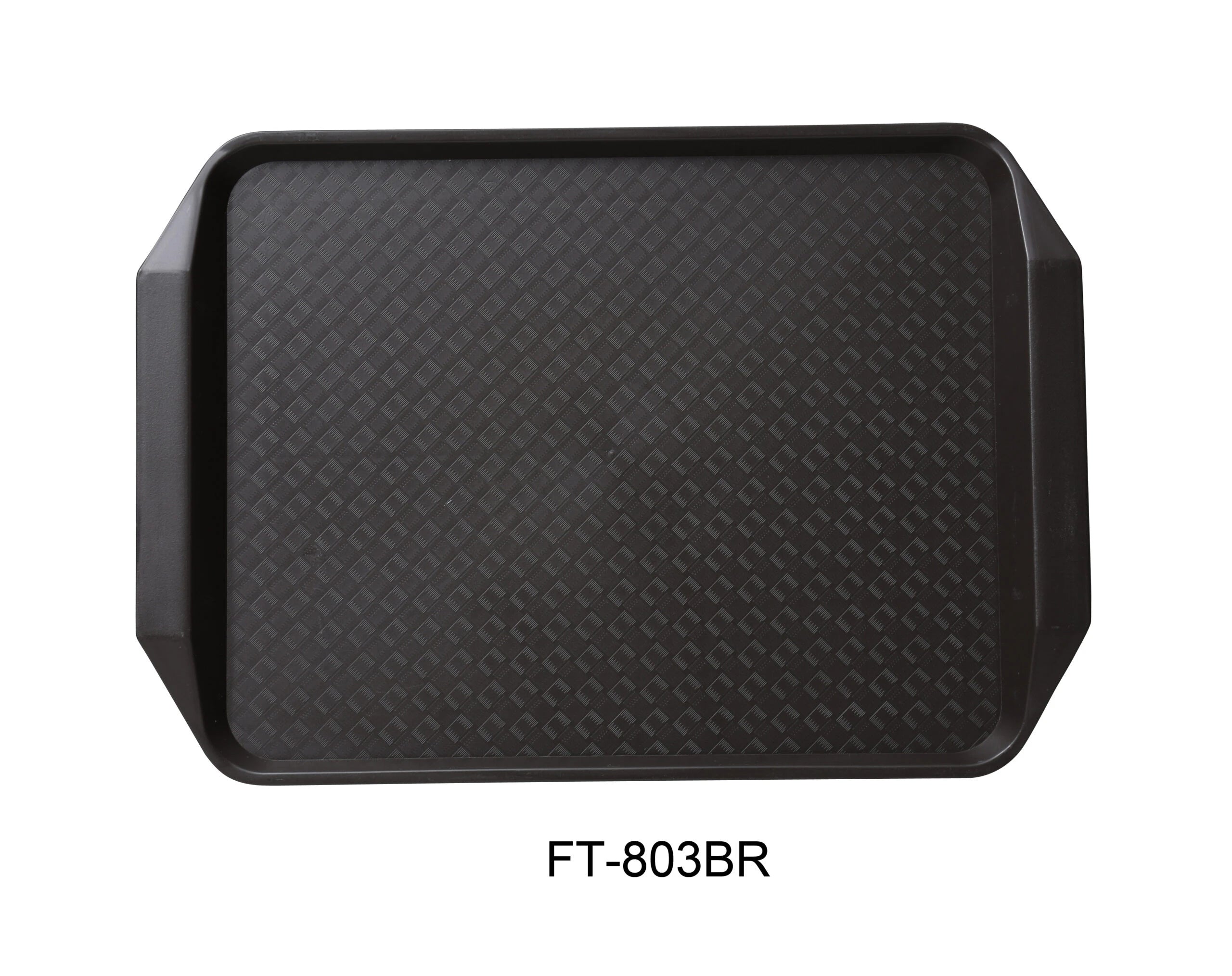 Yanco FT - 803BR Serving Trays 17"‚ X 12"‚ FAST FOOD TRAY WITH HANDLE BROWN, Pack of 24