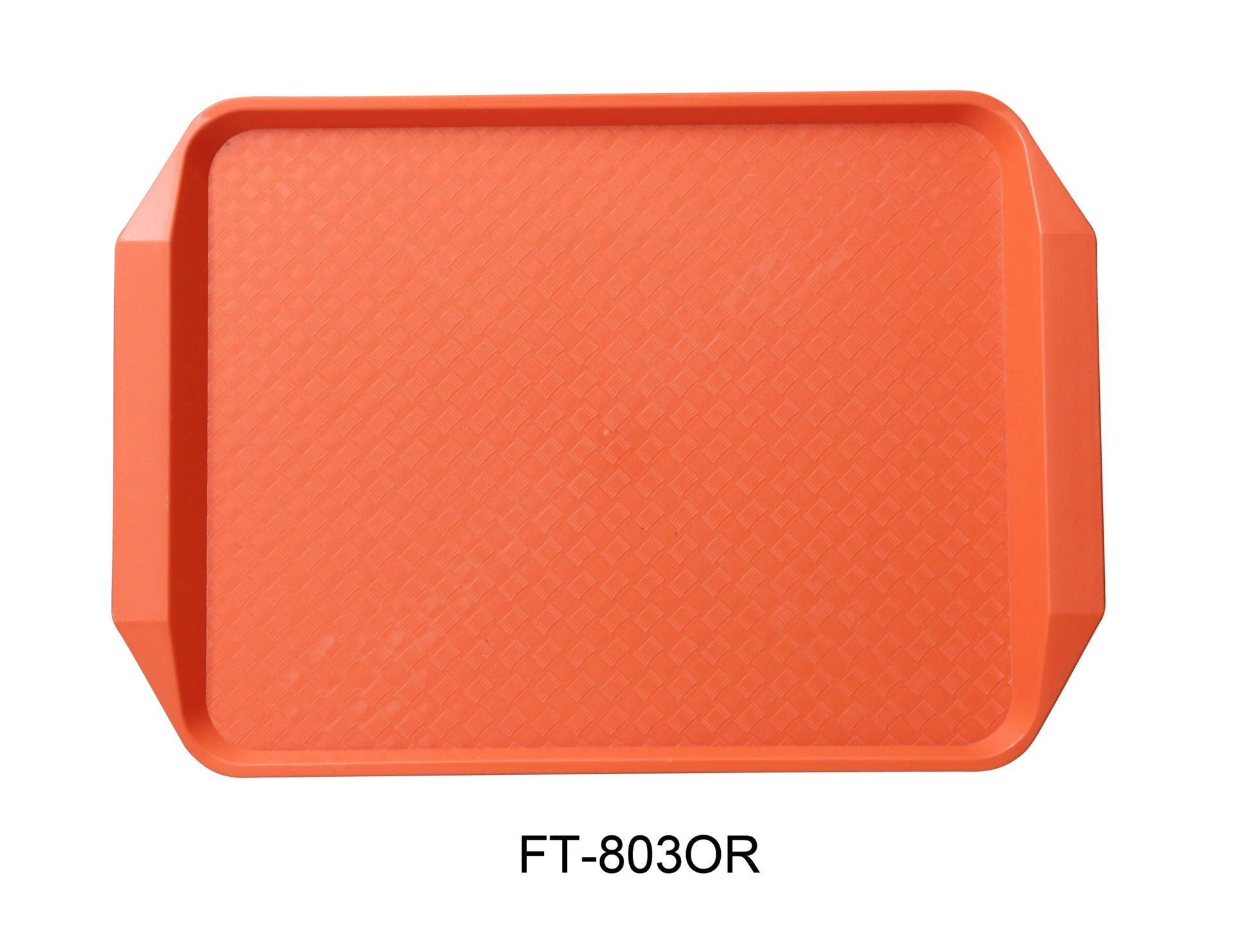Yanco FT - 803OR Serving Trays 17"‚ X 12"‚ FAST FOOD TRAY WITH HANDLE ORANGE, Pack of 24