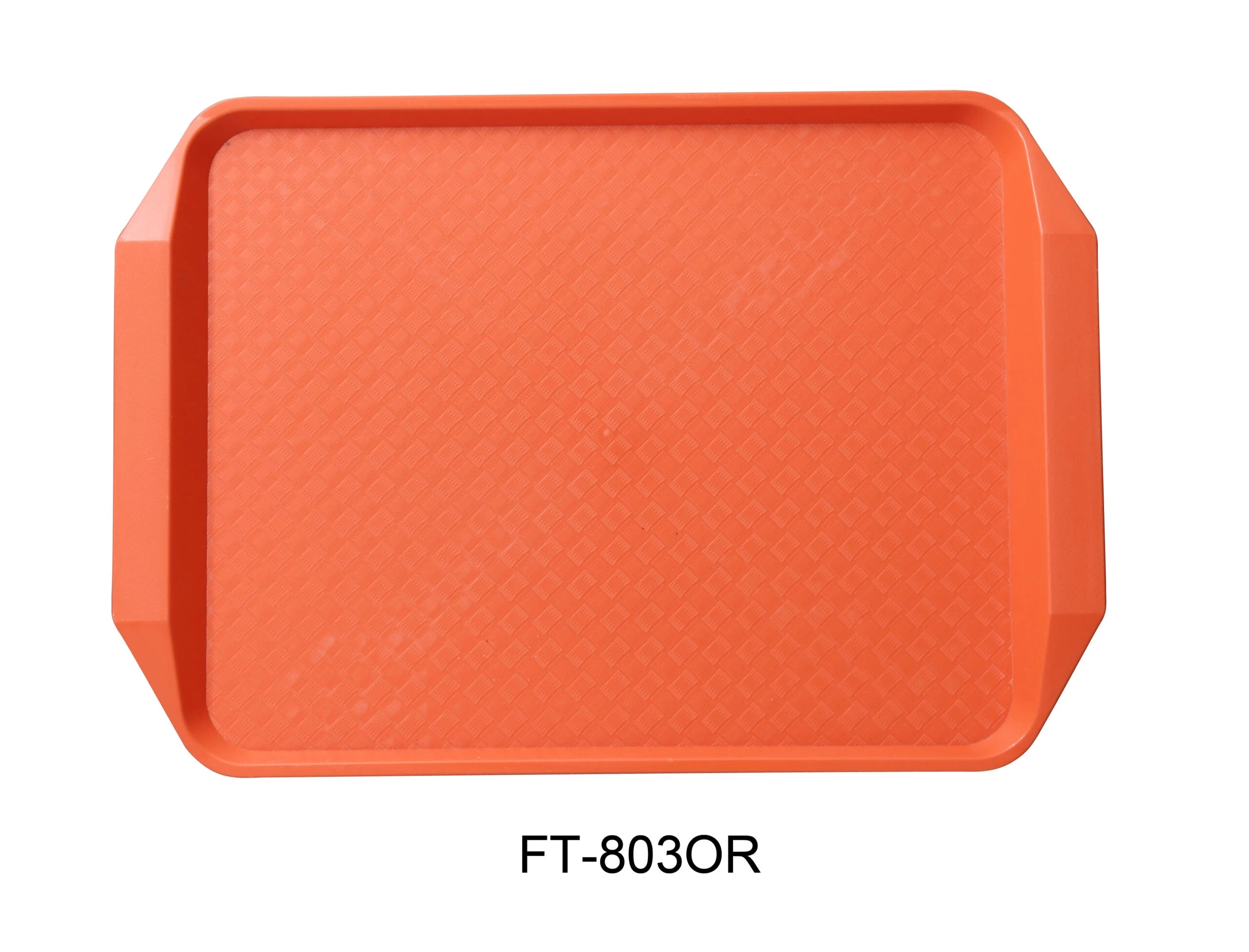 Yanco FT - 803OR Serving Trays 17"‚ X 12"‚ FAST FOOD TRAY WITH HANDLE ORANGE, Pack of 24