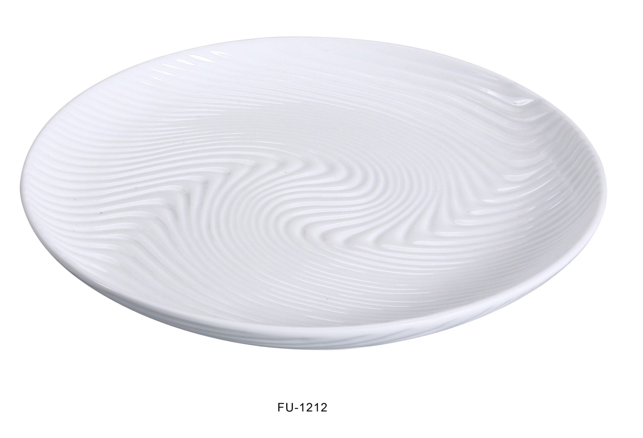 Yanco FU - 1212 Fuji 12"‚ Dinner Plate, China, Bone White, Pack of 12