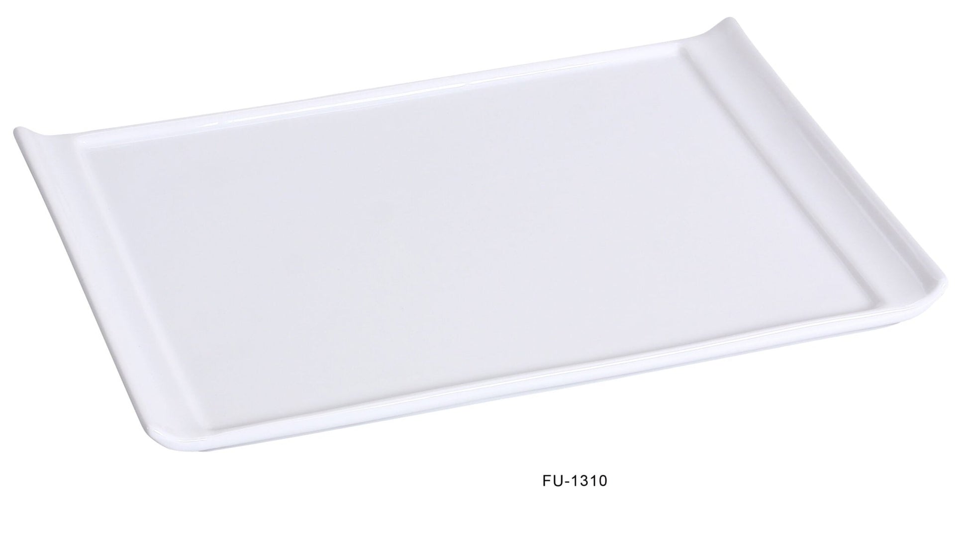 Yanco FU - 1310 Fuji Rectangular Display Plate, 10.25"‚ Length x 7"‚ Width, China, Bone White, Pack of 24