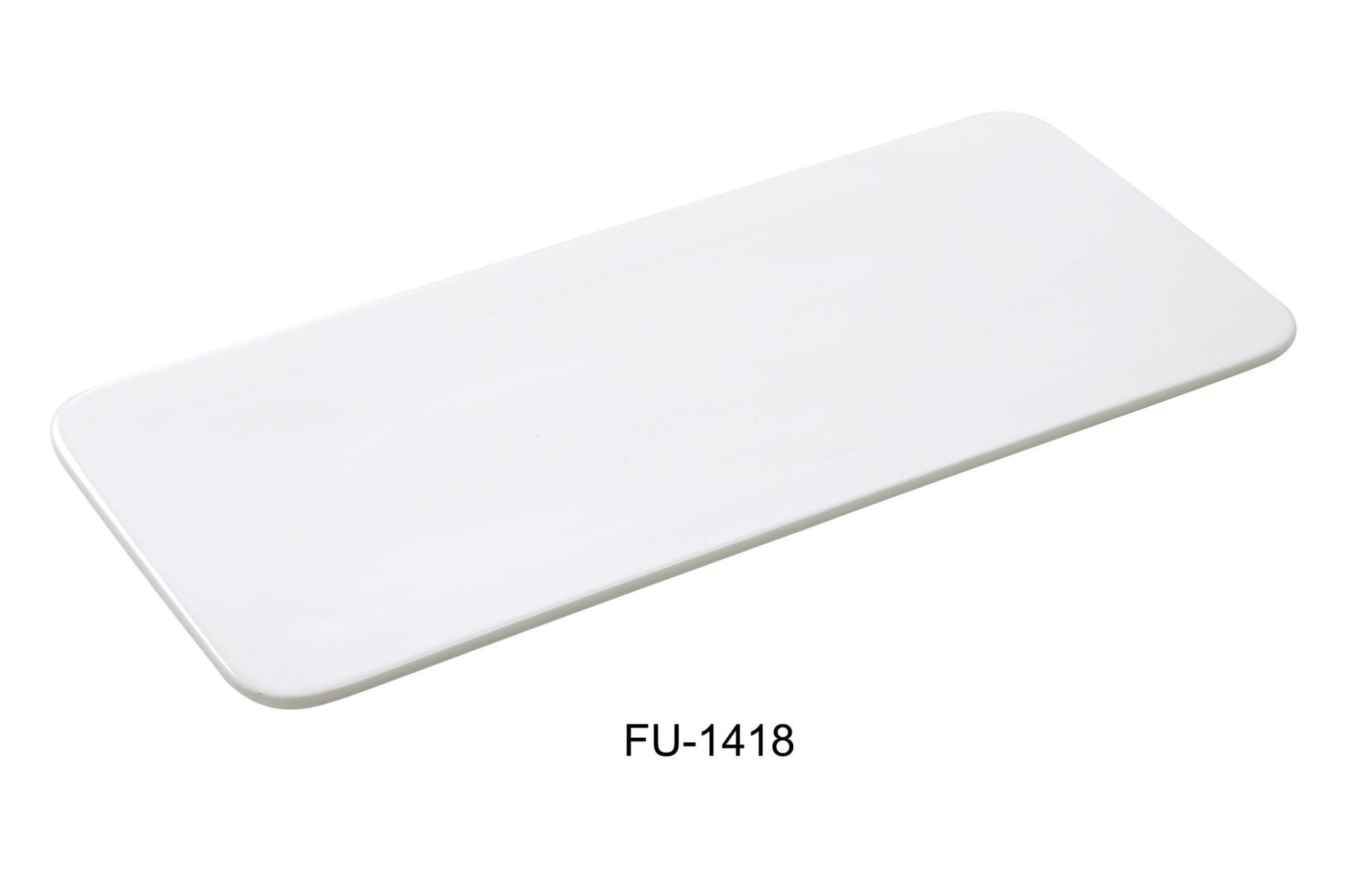 Yanco FU - 1418 FUJI 18"‚ RECTANGULAR DISPLAY PLATE, 8.25"‚ Width, China, Bone White, Pack of 6