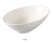 Yanco FU - 609 Fuji 9"‚ Sheer Bowl, 20 Oz Capacity, China, Bone White, Pack of 12
