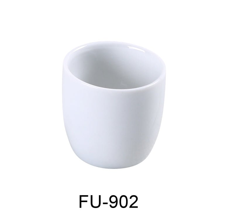 Yanco FU - 902 Fuji 1.5 oz Wine Cup, 1.75"‚ Diameter, 1.5"‚ Height, China, Bone White, Pack of 72