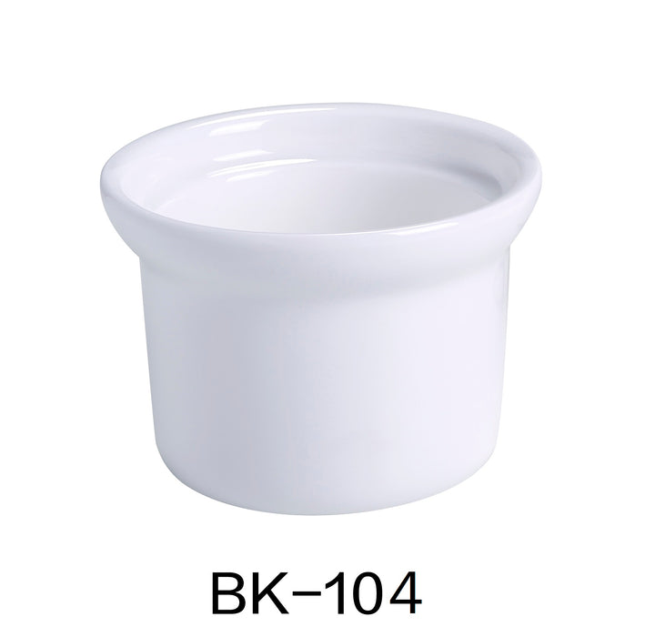 Yanco BK-104 4″ SOUP BOWL/ONION SOUP CROCK 8 OZ, 2.875″ Height, BONE WHITE , China, Pack of 48