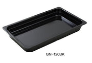 Yanco GN - 120BK GN PAN 20.75" L X 12.75" W X 2.5" H PAN, 5.5 Liter, Black, Melamine, Pack of 3