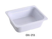 Yanco GN - 213 GN PAN 12.75"L X 10.5"W X 4"H PAN, 3.6 Liter, White, Melamine, Pack of 6
