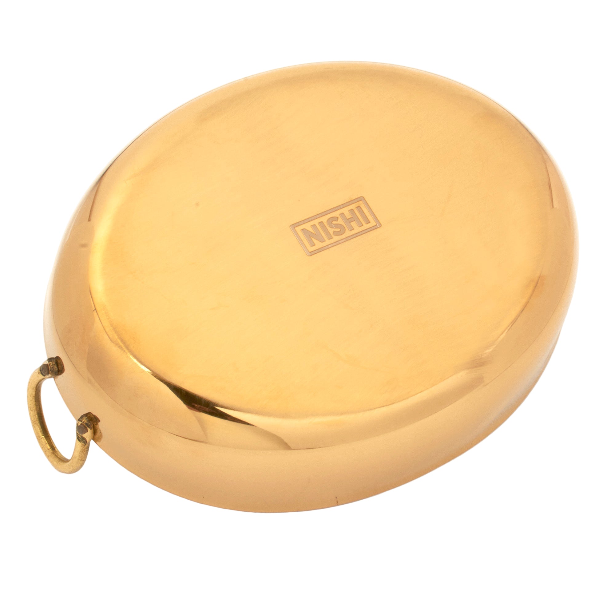 Stainless Steel Gold Oval Serving Bowl - Bottom side