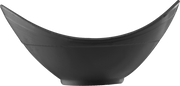 Melamine Ellipse serving Bowl Black, Pack of 6, 10 Oz.