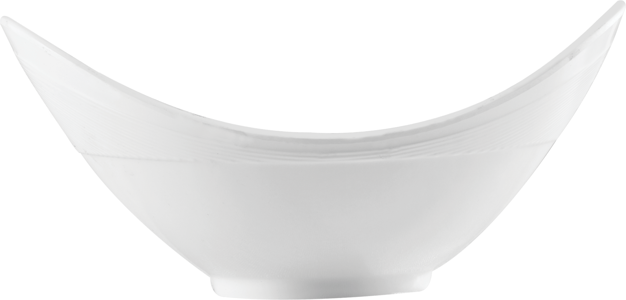 Melamine Ellipse Serving Bowl White, Pack of 6, 10 Oz.