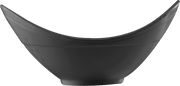 Melamine Ellipse Serving Bowl, Black, Pack of 6, 20 Oz.