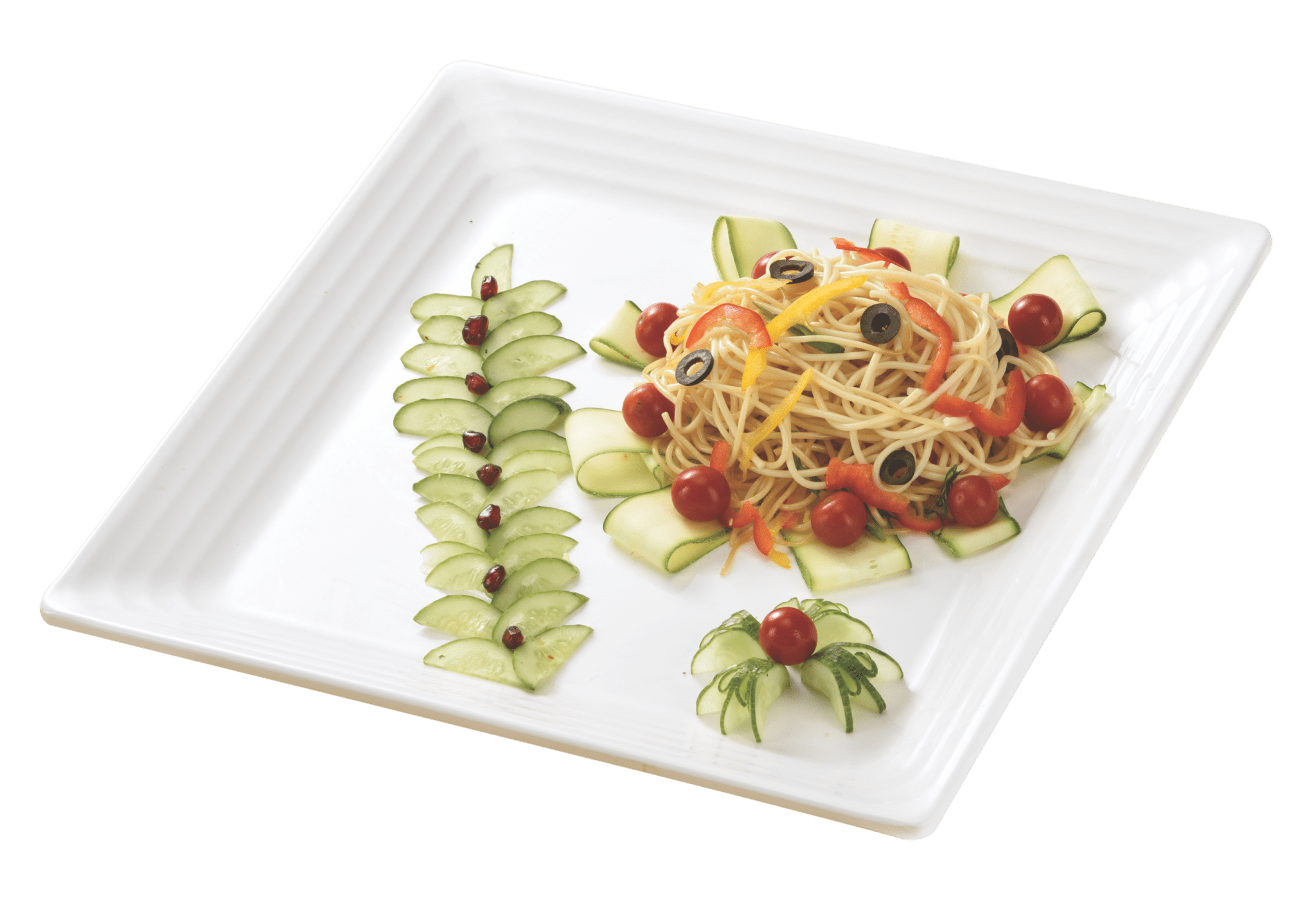 Servewell H-2224W – Melamine Square Platter 14.5 inch x 14.5 inch White