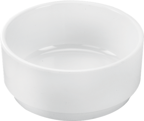 Melamine Nesting Bowl 3 inch, 3 Oz. White Pack of 12, Round