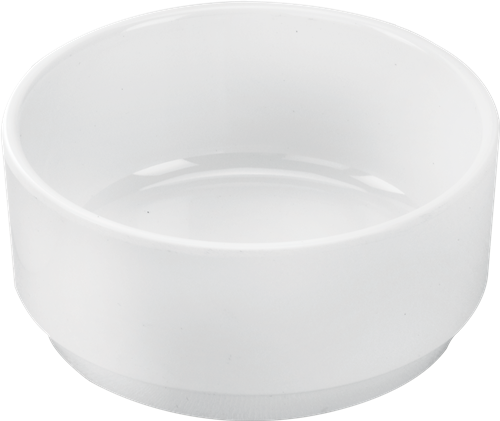 Melamine Nesting Bowl 3 inch, 3 Oz. White Pack of 12, Round