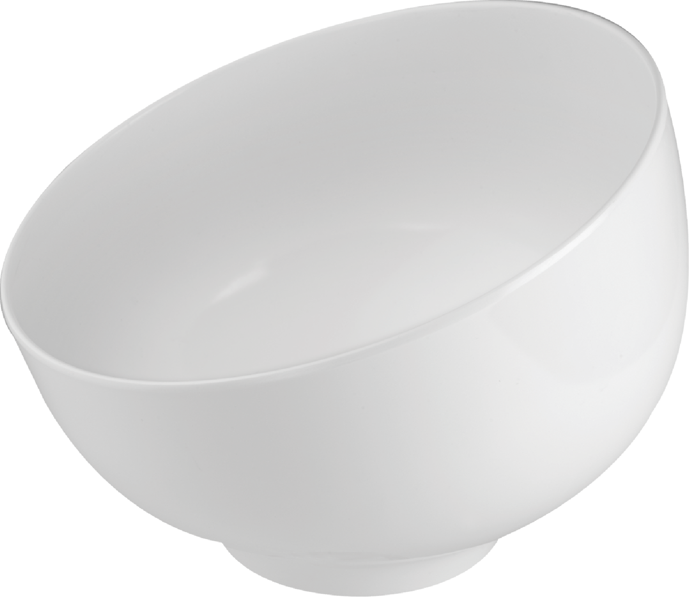 White Melamine Ball Bowl, 108 Oz. Serving Bowl