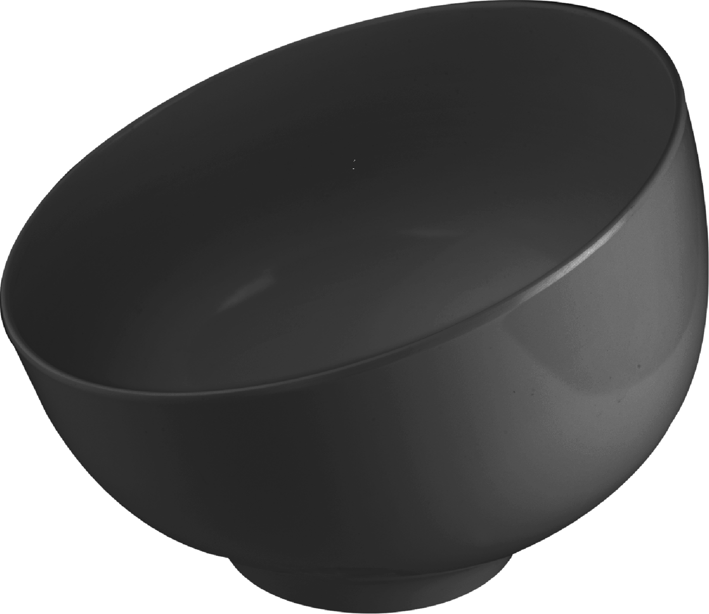 Melamine Ball Bowl 2 Qts. Black, Serving, Pack of 3